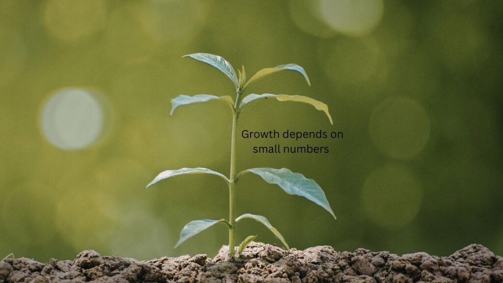 Growth depends on small numbers