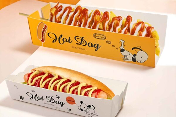 Custom hot dog boxes