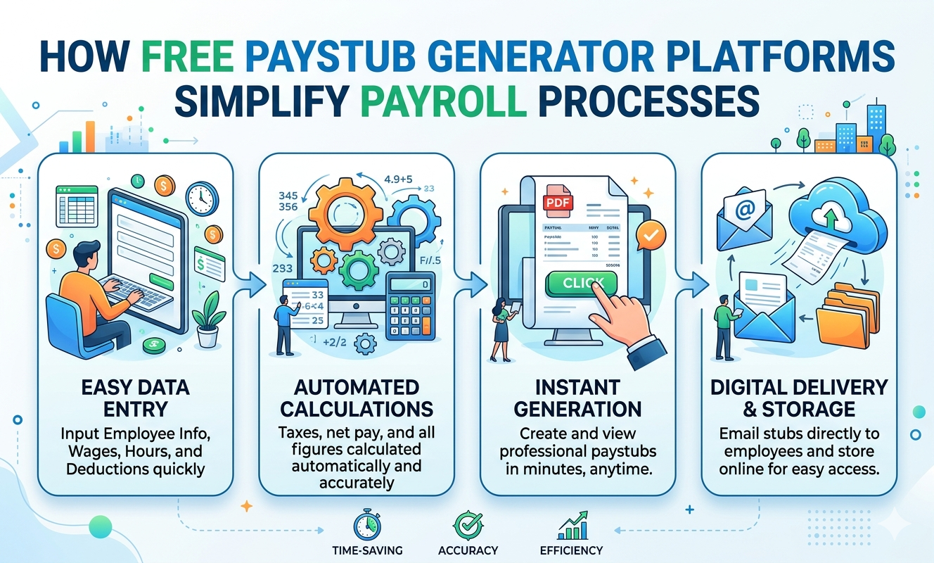 How Free Paystub Generator Platforms Simplify Payroll Processes