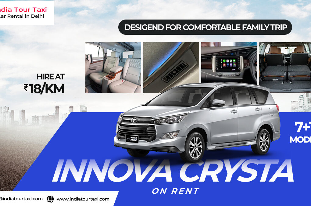 Innova Crysta on Rent in Delhi