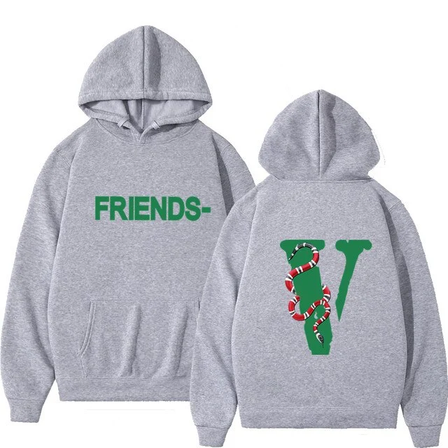 Vlone Grey Hoodie